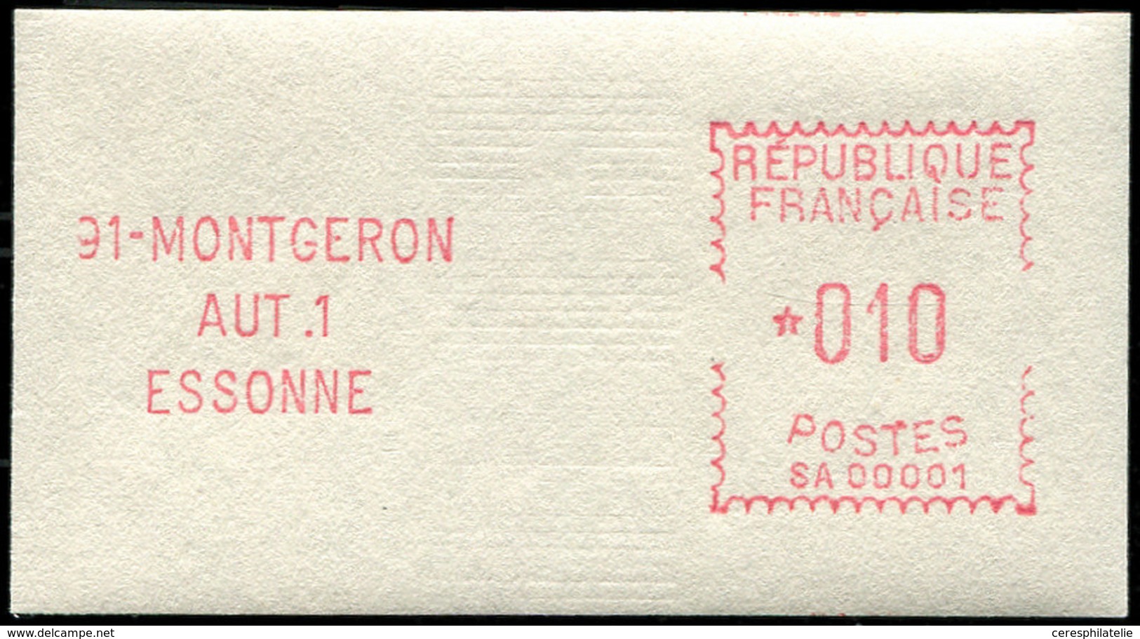 ** Spécialités Diverses - L.S.A. 2A : Montgeron, SA 00001, Val. 0,10, TB - Cartas & Documentos