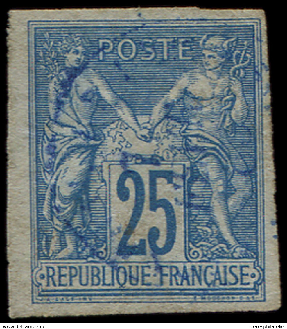 Colonies Générales - 35   25c. Bleu, Obl., TB - Autres & Non Classés