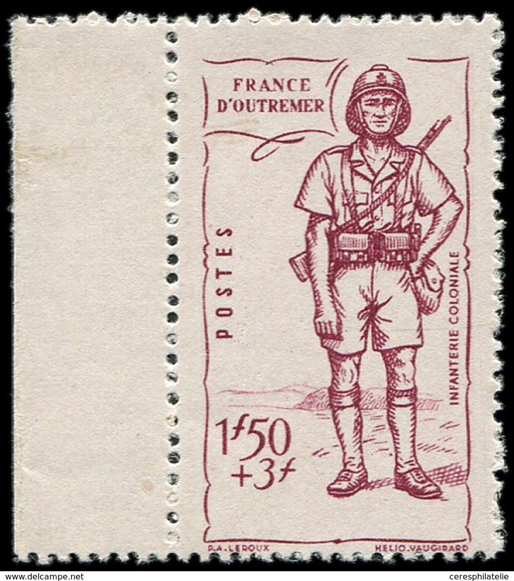 ** A.E.F. 88 : 1f50 + 3f. Lilas, SANS Légende Et SANS 1941, Bdf, TB - Otros & Sin Clasificación