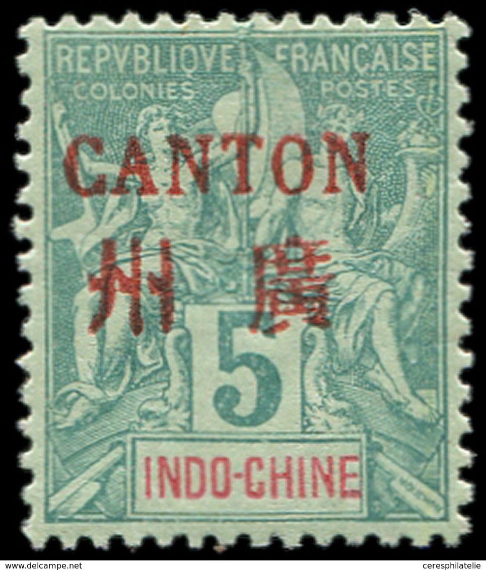 * CANTON 4 : 5c. Vert, Bon Centrage, Frais Et TB. Br - Other & Unclassified