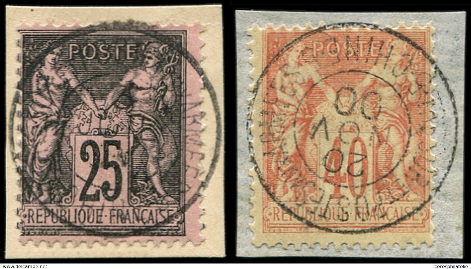 CHINE 94 Et 97 Obl. Càd TRESOR ET POSTES AUX ARMEES/5 CHINE 5 S. 2 Fragts, TB, Cote Maury - Other & Unclassified