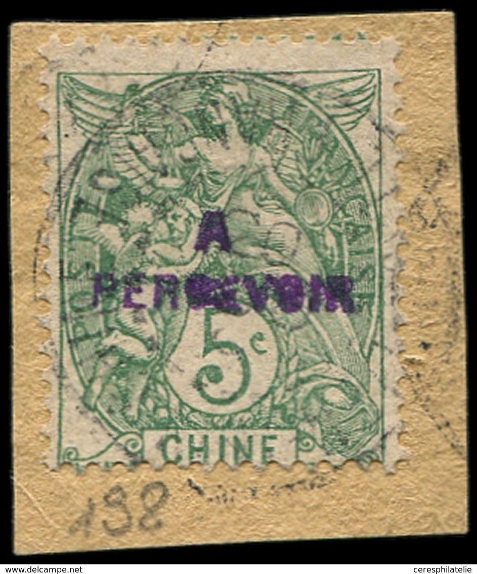 CHINE Taxe 10a : 5c. Vert, Surcharge Violette, Obl. S. Fragt, TB - Other & Unclassified