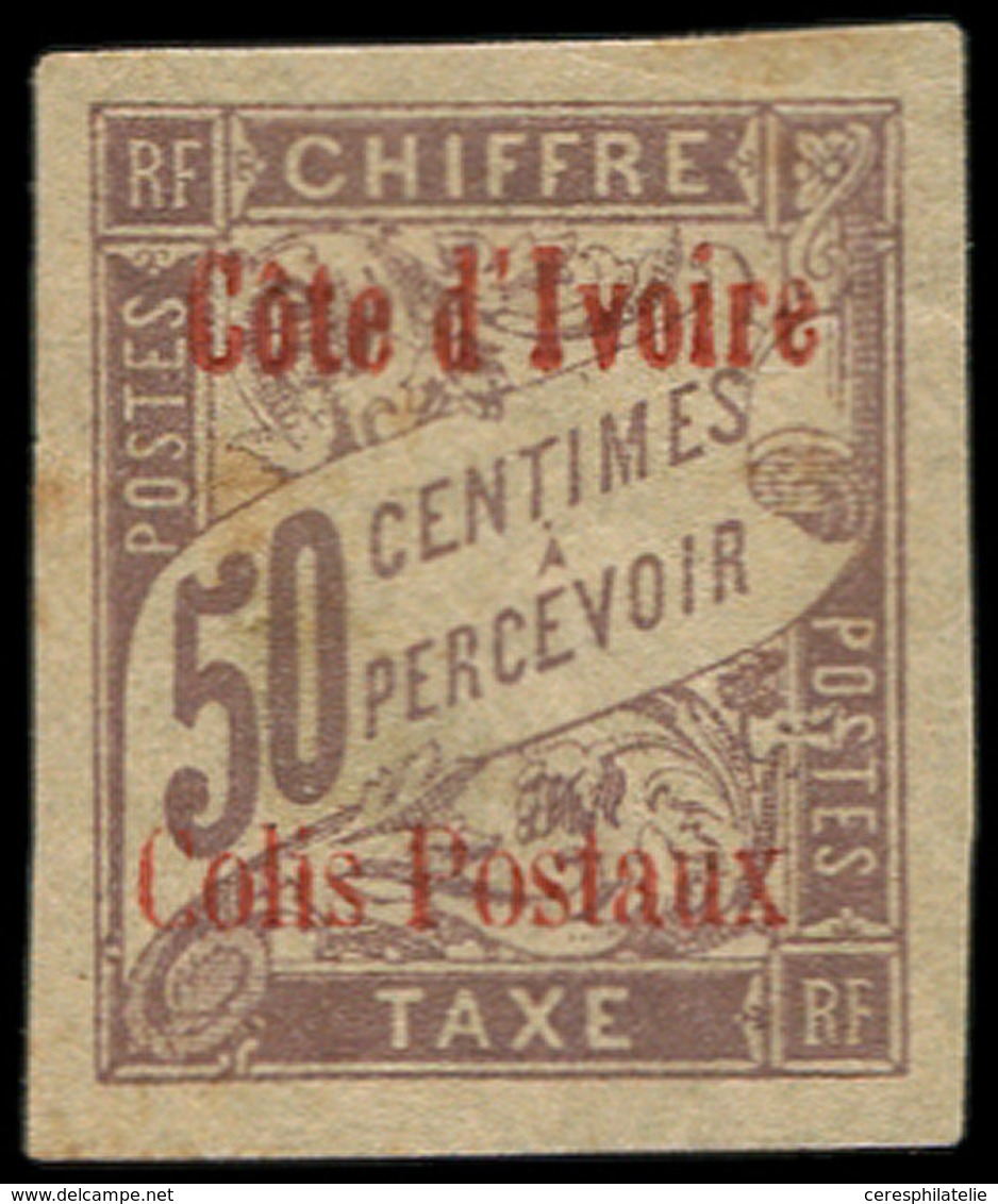 * COTE D'IVOIRE Colis Px 3 : 50c. Lilas, TB. Br - Otros & Sin Clasificación