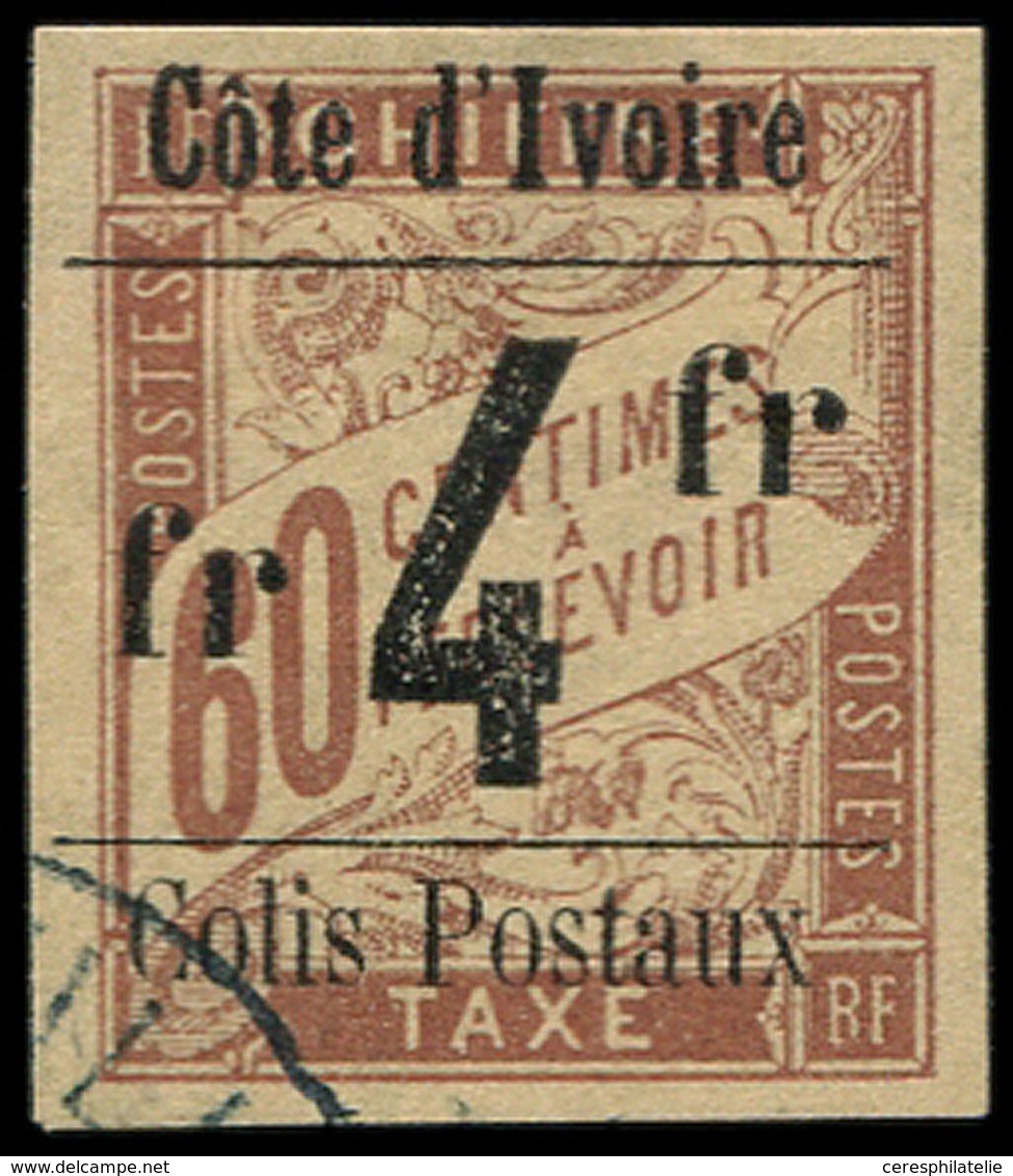 COTE D'IVOIRE Colis Px 11 : 4f. Sur 60c. Brun Sur Chamois, Obl., TB - Other & Unclassified