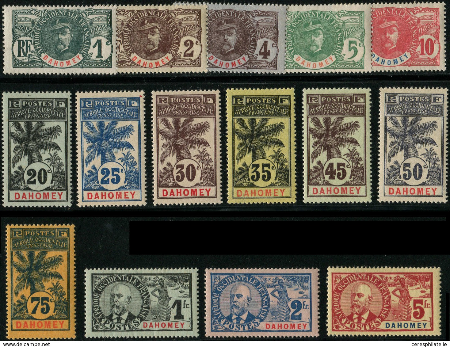 * DAHOMEY 18/32 : Palmiers, La Série, TB - Other & Unclassified