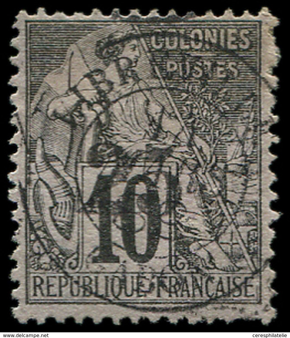 GABON 9 : 25 Sur 10c. Noir Sur Lilas, Obl., Bon Centrage, TTB. Br - Otros & Sin Clasificación