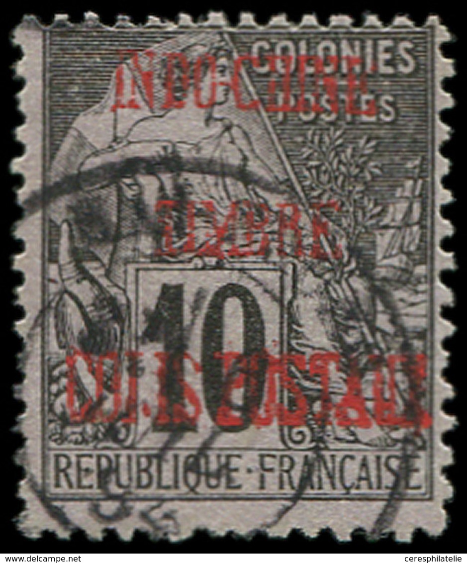 INDOCHINE Colis Px 2a : 10c. Noir Sur Lilas, Surch. Carmin, Obl., TB. C - Autres & Non Classés