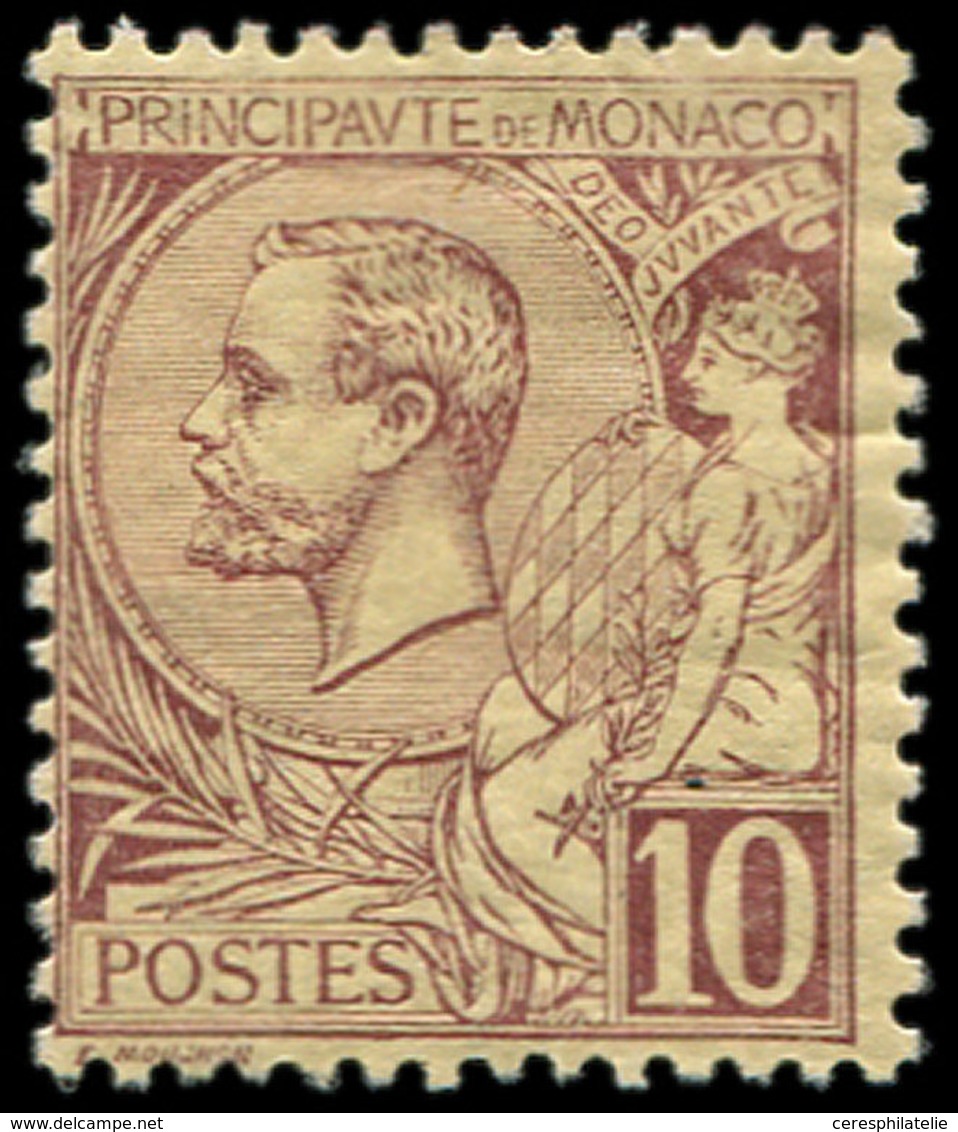 * MONACO 14 : 10c. Brun Sur Jaune, Albert Ier, TB - ...-1885 Prephilately