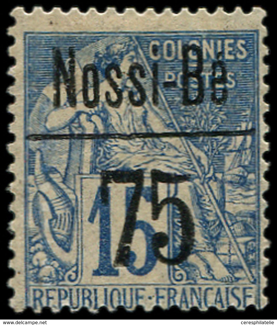 * NOSSI-BE 21 : 75 Sur 15c. Bleu, TB. Br - Autres & Non Classés