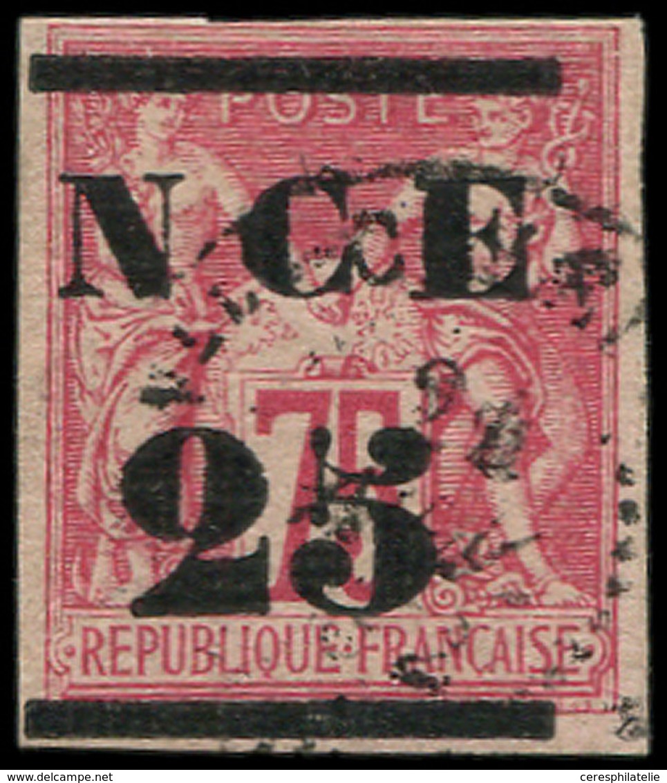 NOUVELLE CALEDONIE 5 : 25 Sur 75c. Rose, Obl., TB. C - Used Stamps