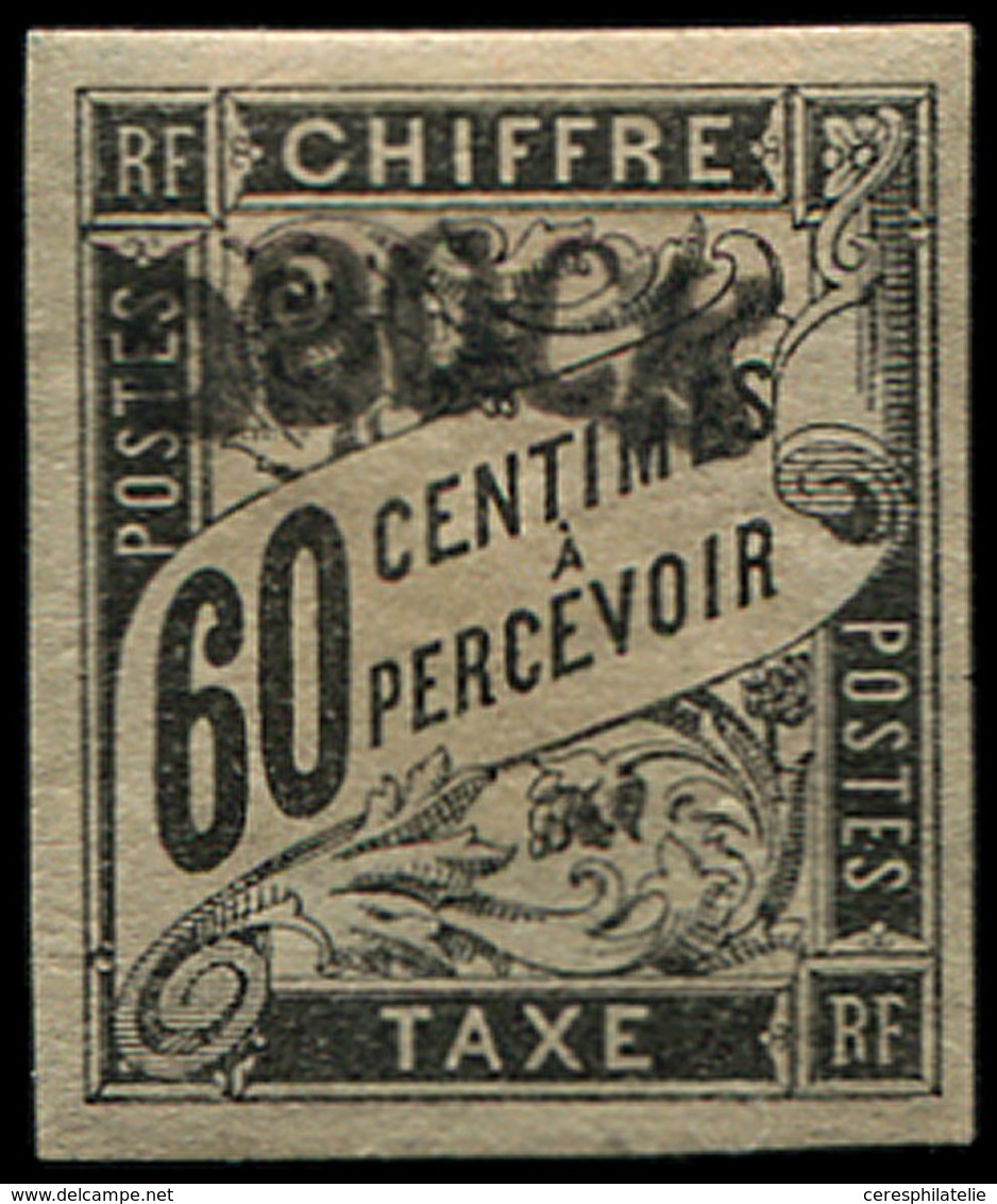 * OBOCK Taxe 4 : 60c. Noir, TB - Other & Unclassified