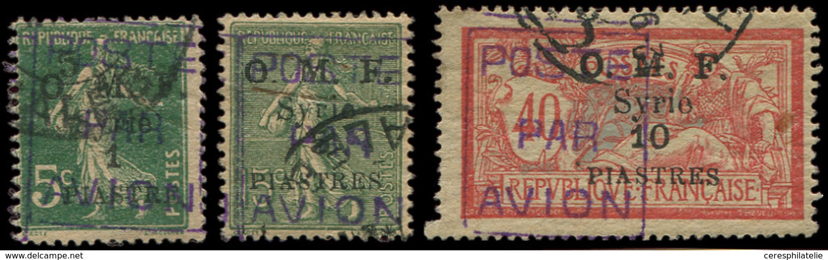 SYRIE PA 1/3 : Série De 1920, Obl., TB - Other & Unclassified