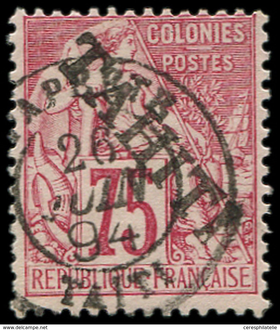 TAHITI 17 : 75c. Rose, Obl., TB - Other & Unclassified
