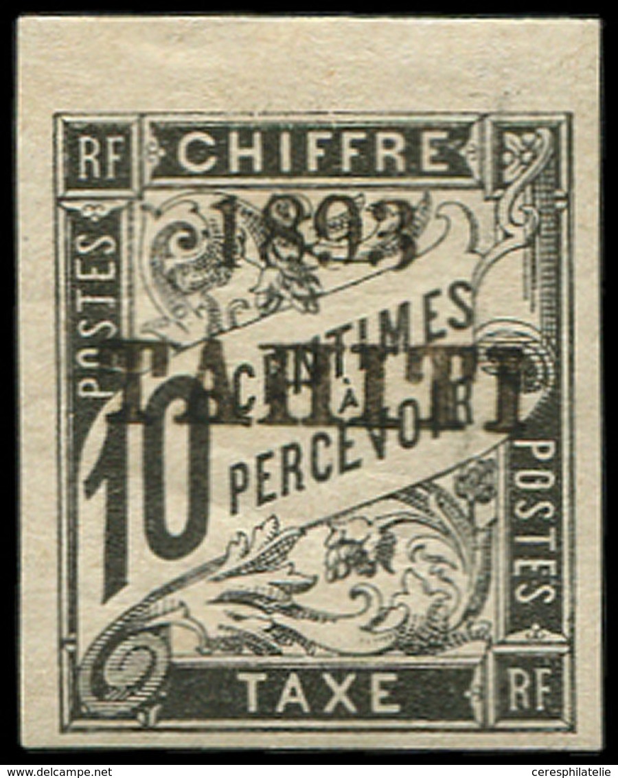 * TAHITI Taxe 19 : 10c. Noir, TB - Other & Unclassified