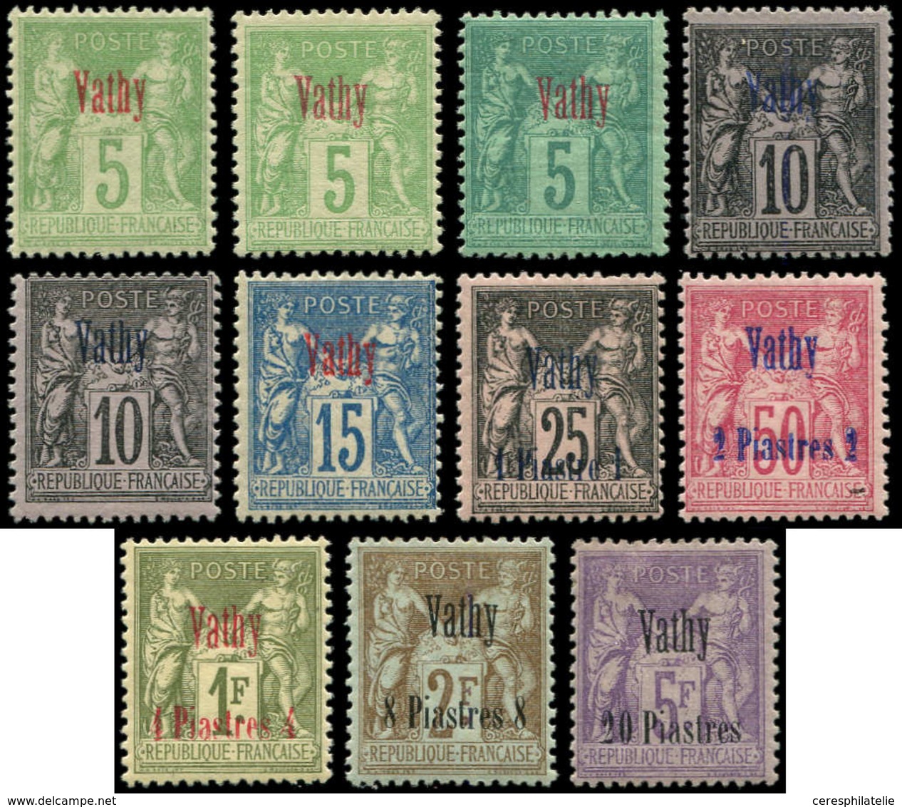 * VATHY 1/11 : Série De 1893-1900, TB - Other & Unclassified