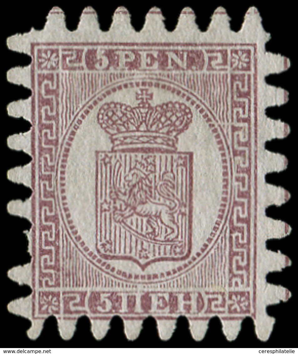 (*) FINLANDE 5 : 5p. Brun-lilas Sur Gris, Une Dc, Sinon TB - Unused Stamps