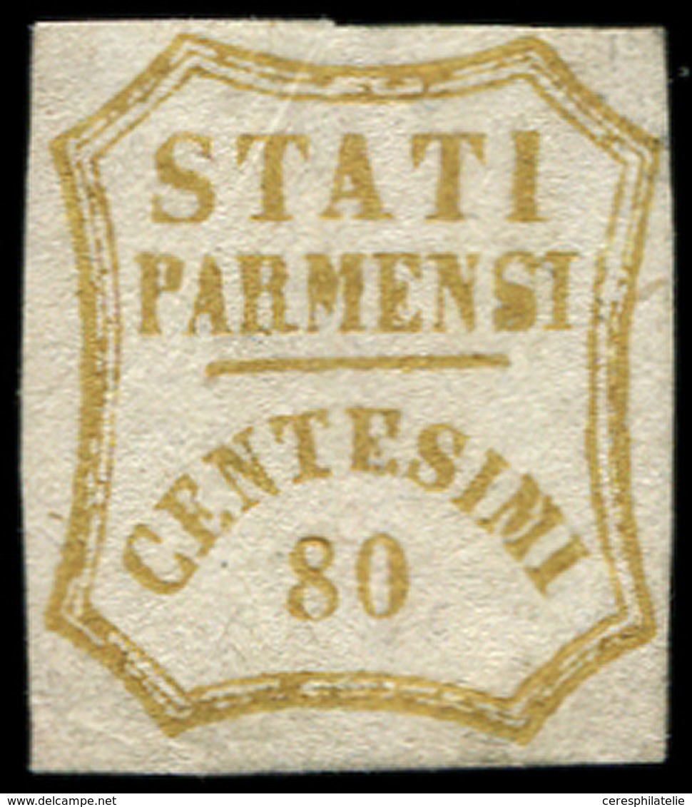 * ITALIE (ANCIENS ETATS) PARME 16 : 80c. Bistre, TB, Certif. BPA - Parme