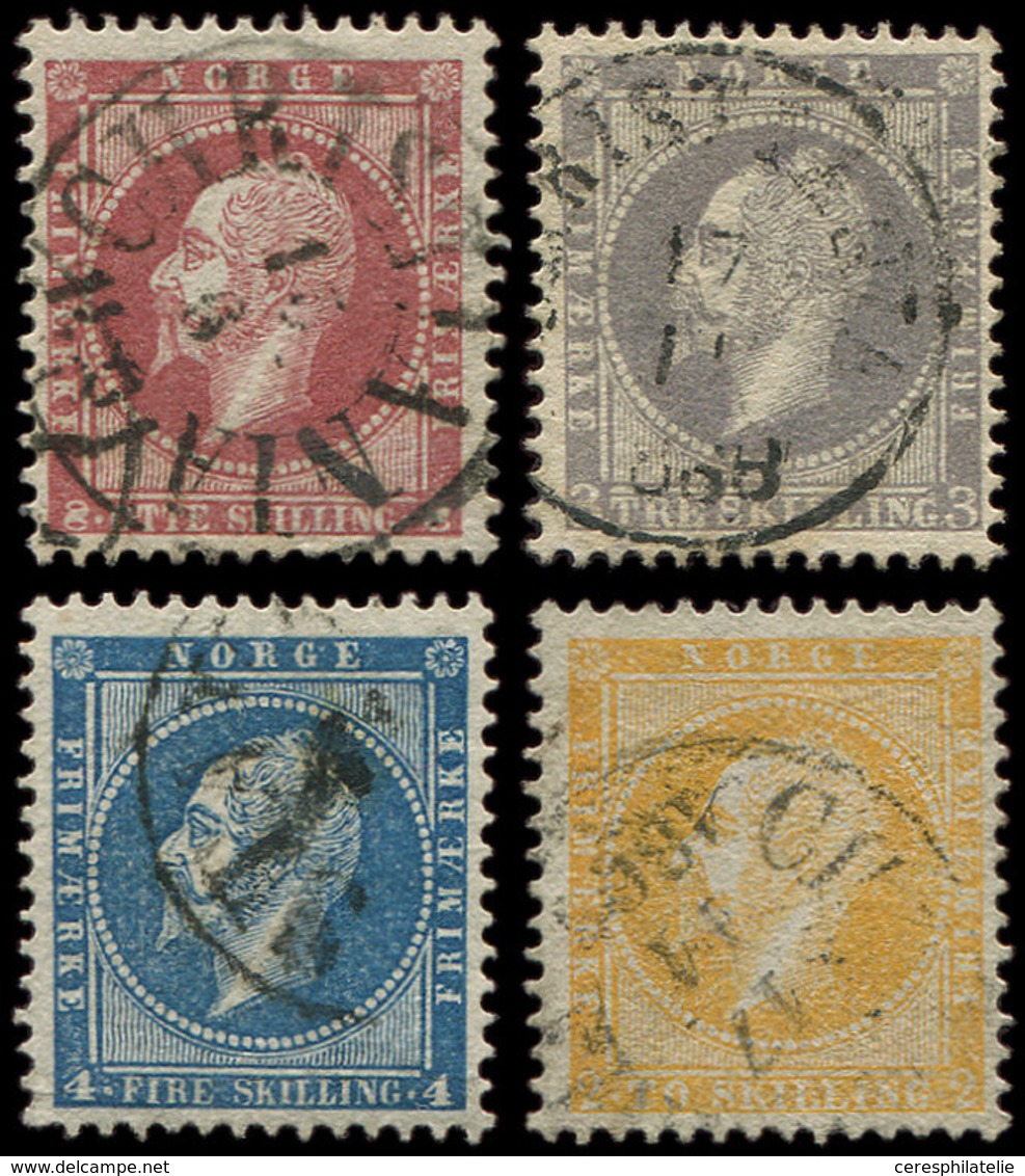 NORVEGE 2/5 : Oscar 1er, Tous Obl., TB - Used Stamps