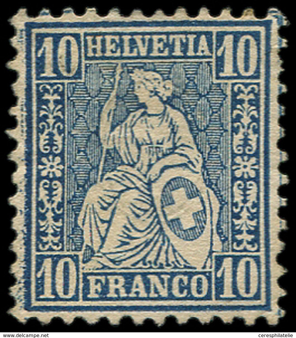 (*) SUISSE 36 : 10c. Bleu, TB - 1843-1852 Timbres Cantonaux Et  Fédéraux