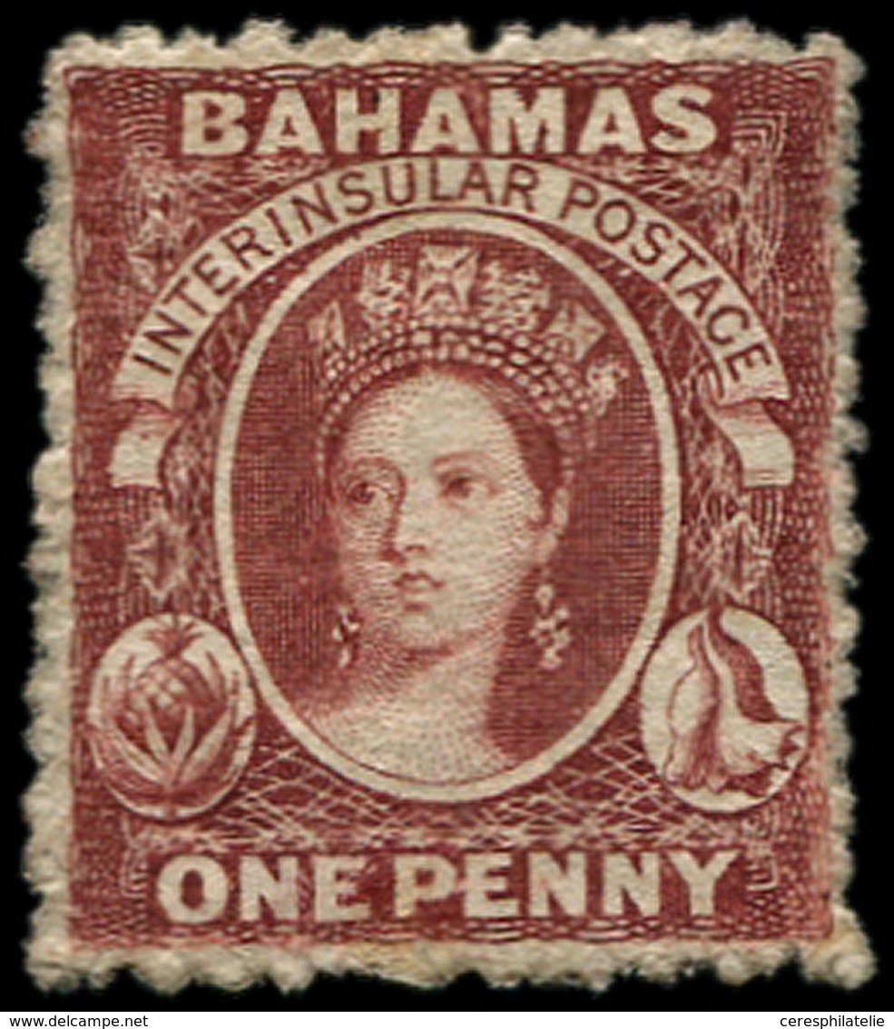 * BAHAMAS 2A : 1p. Carmin, Dentelé 13, SG N°17, TB, Certif. BPA - Bahamas (1973-...)