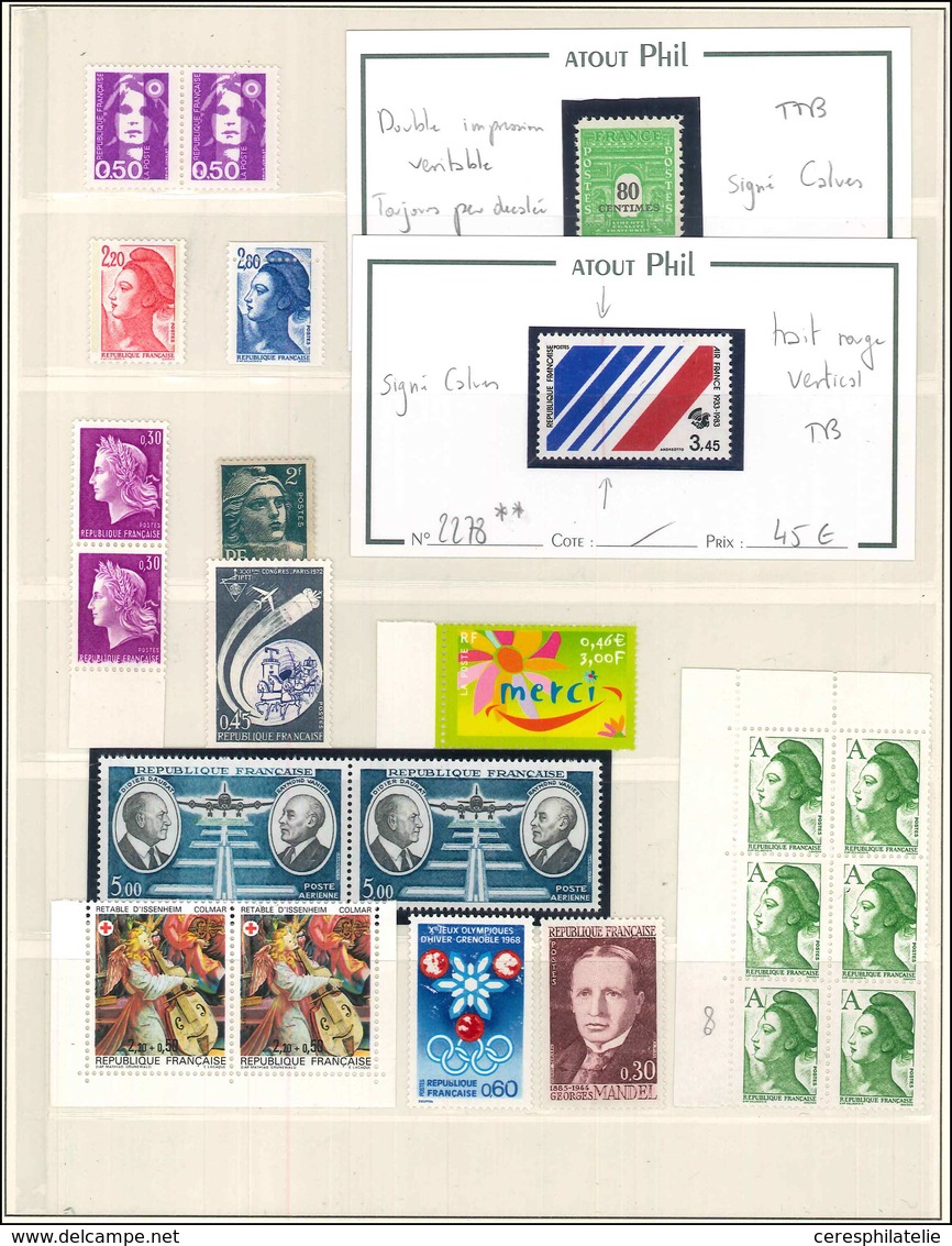 ** Lot De 14 Variétés Différentes, Toutes Signées Calves Ou Brun, TB - Collections (en Albums)