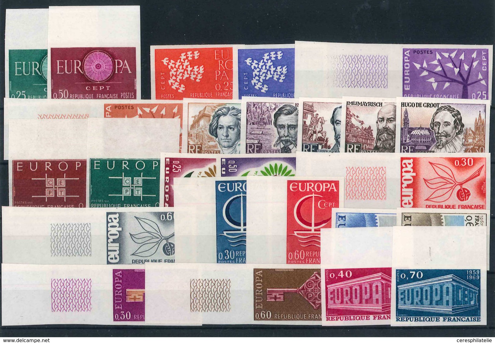 ** Europa Et Thème Europe, Lot De Non Dentelés Entre 1960 Et 1969, TB, Cote Spink - Collections (en Albums)