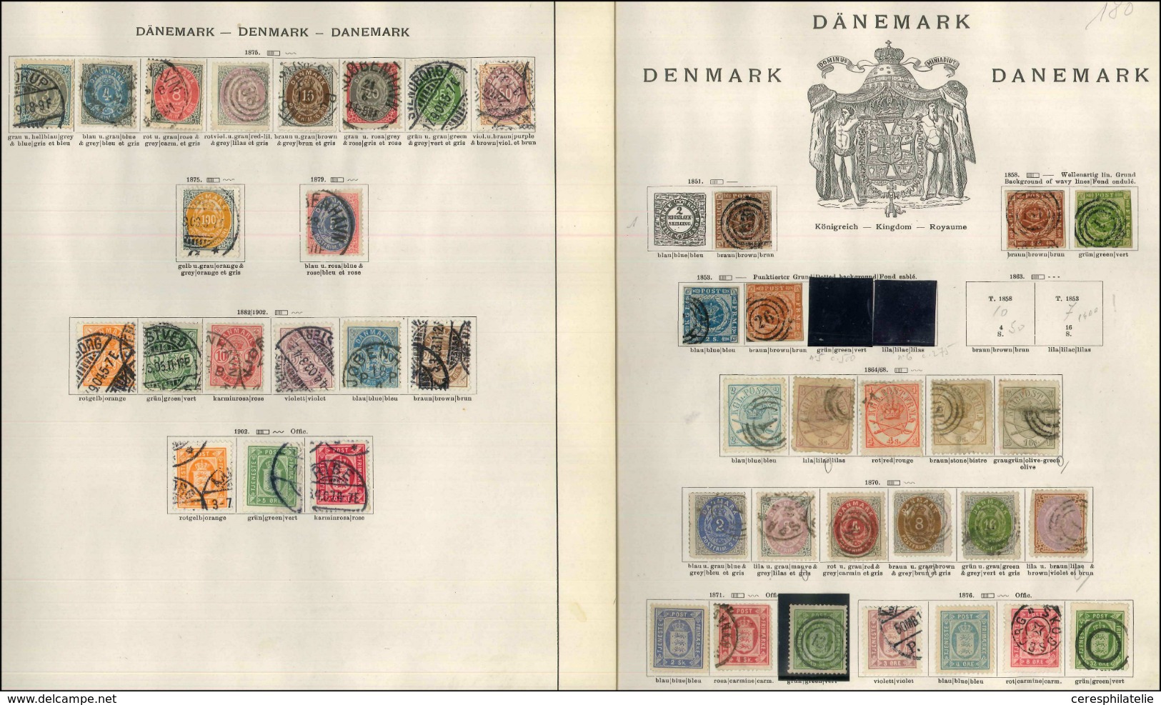 Danemark, Petit Fonds De Collection Période Classique, Neufs Et Obl., B/TB - Collections (with Albums)