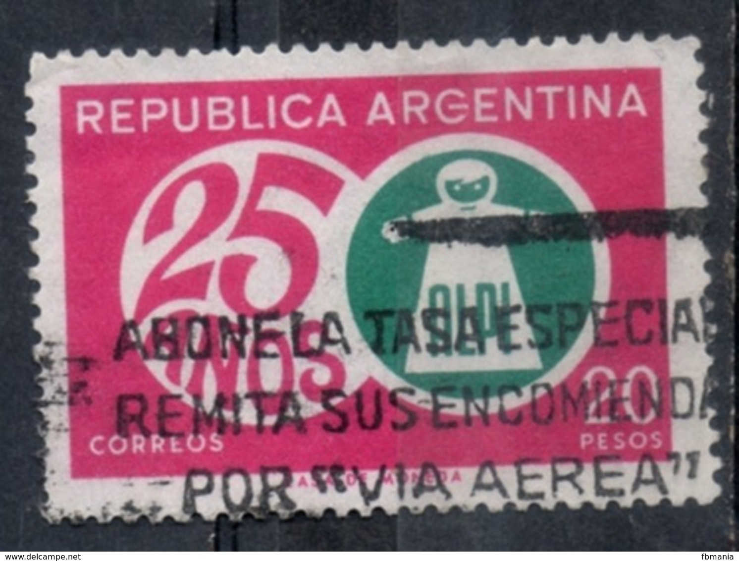 Argentina 1968 - ALPI Associazione Lotta Contro Il Polio Fight Against Polio Association - Gebruikt