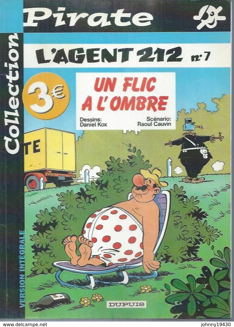 L'AGENT 212  - 7 - UN FLIC A L'OMBRE ( KOX / CAUVIN ) - Agent 212, L'