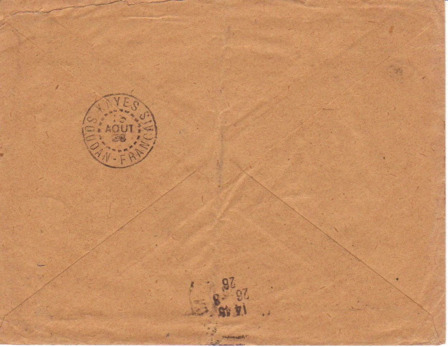 AOF - SOUDAN FRANCAIS : 1938 - Lettre Pour Le Maroc - Lettres & Documents