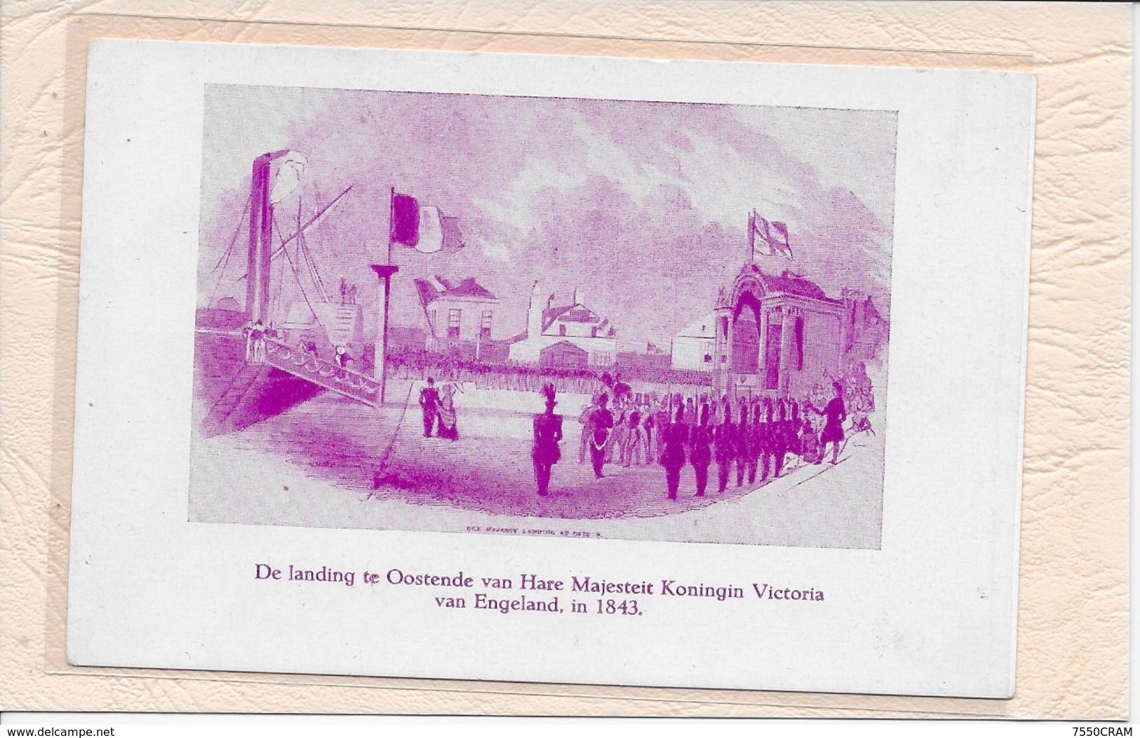 OOSTENDE: DE LANDING TE OOSTENDE VAN HARE MAJESTEIT KONINGIN VICTORI VAN ENGELAND IN 1843 - Oostende