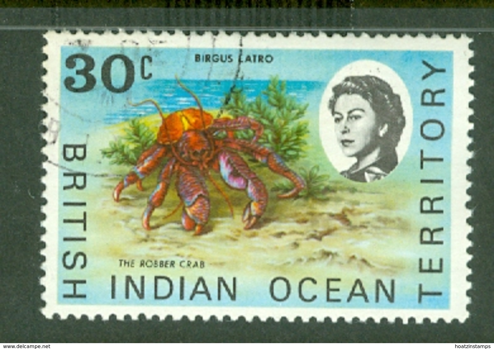 British Indian Territory (BIOT): 1968/70   QE II - Marine Life   SG20a    30c   Used - British Indian Ocean Territory (BIOT)