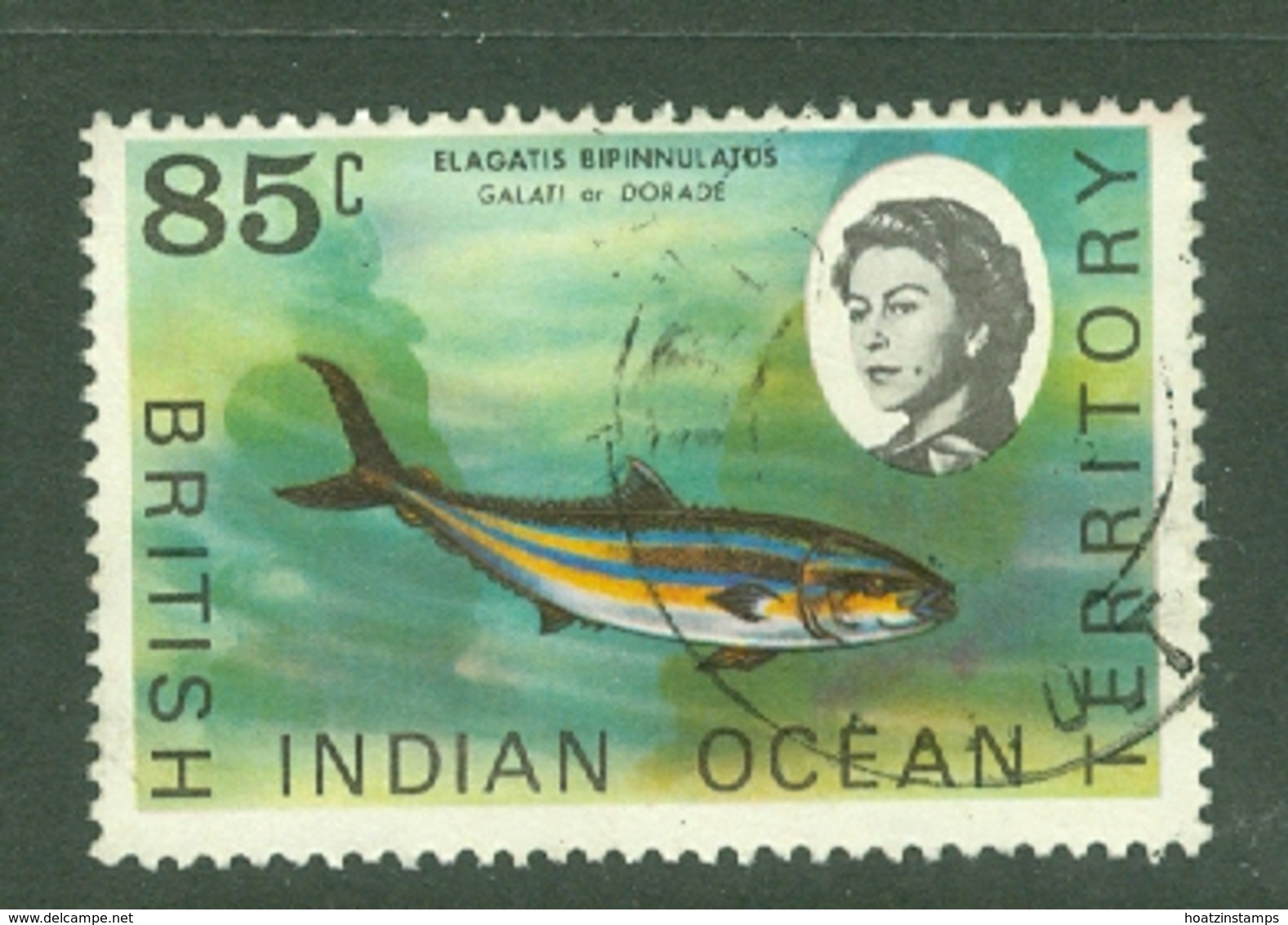 British Indian Territory (BIOT): 1968/70   QE II - Marine Life   SG24a    85c   Used - Britisches Territorium Im Indischen Ozean