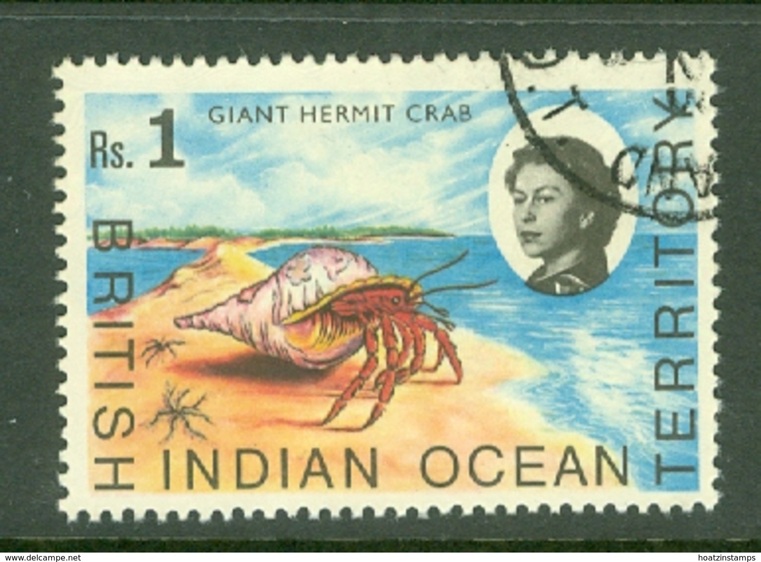 British Indian Territory (BIOT): 1968/70   QE II - Marine Life   SG25    R1   Used - British Indian Ocean Territory (BIOT)