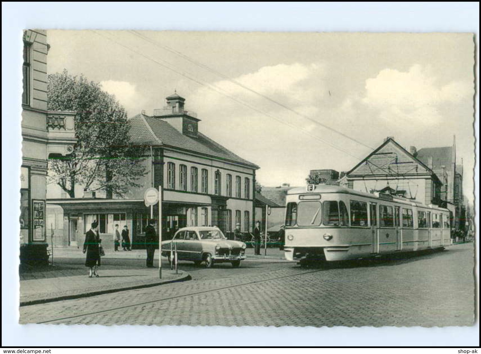 XX005824-5020/ Frechen Marienschule Hauptstr., Straßenbahn AK Ca.1958 - Sonstige & Ohne Zuordnung