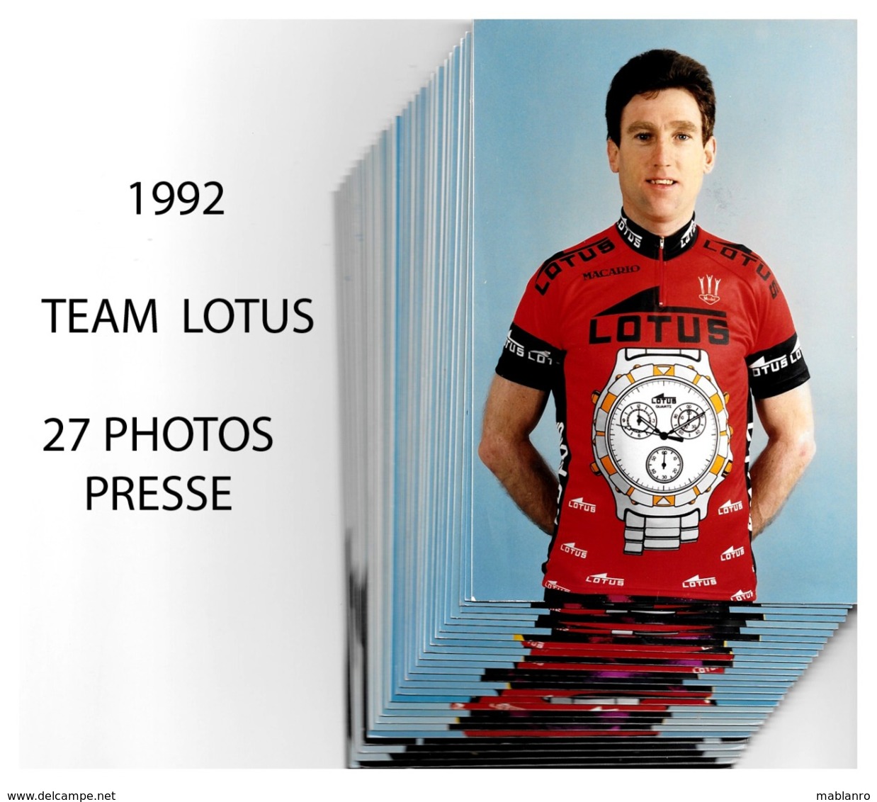 PHOTOS PRESSE, TEAM LOTUS 27 CARTES - Radsport