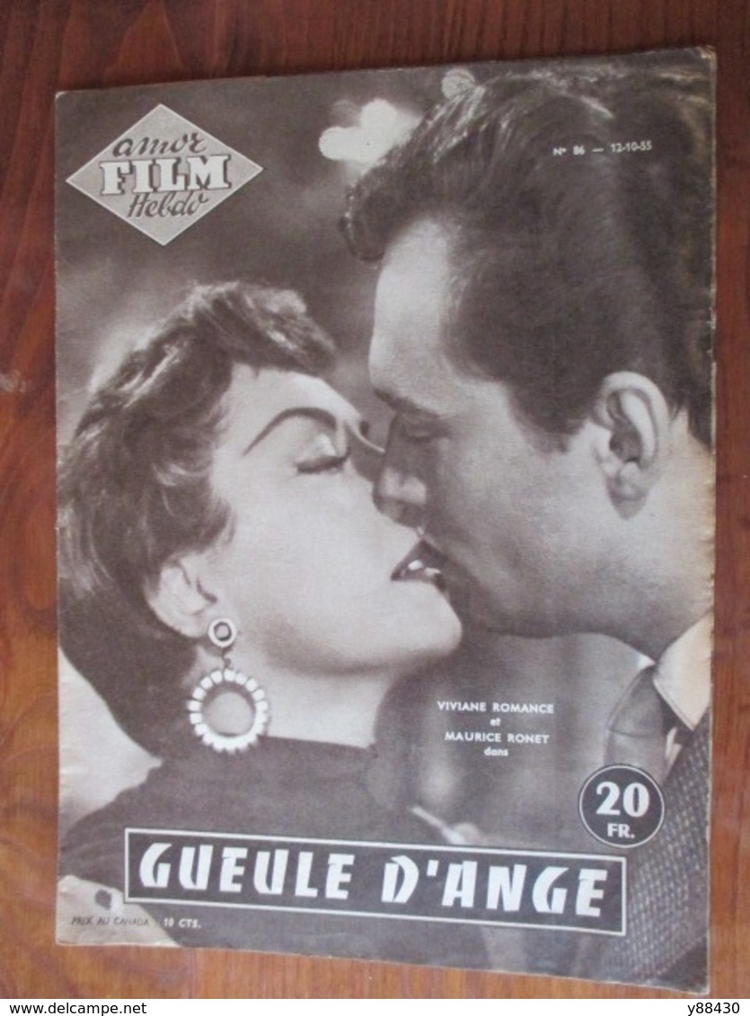 Magazine Photos De 1955  N°86 Du Film  GUEULE D'ANGE - Amor Film Le Magazine De L'écran -16 Pages - 9 Photos - Films