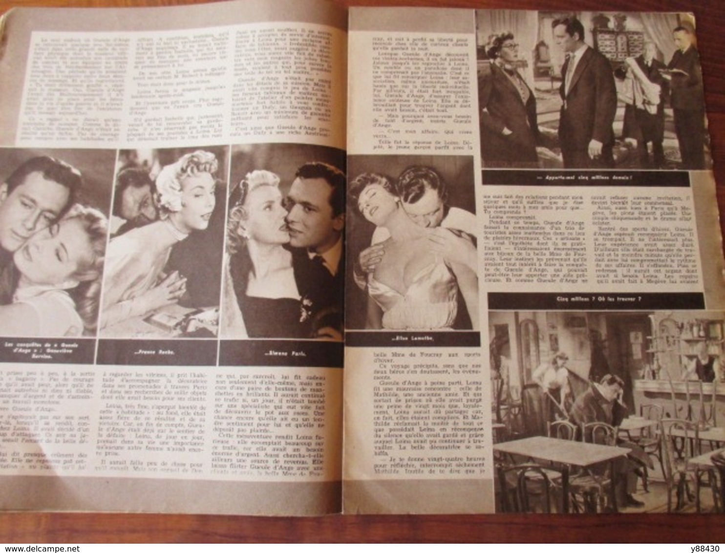 Magazine Photos De 1955  N°86 Du Film  GUEULE D'ANGE - Amor Film Le Magazine De L'écran -16 Pages - 9 Photos - Films