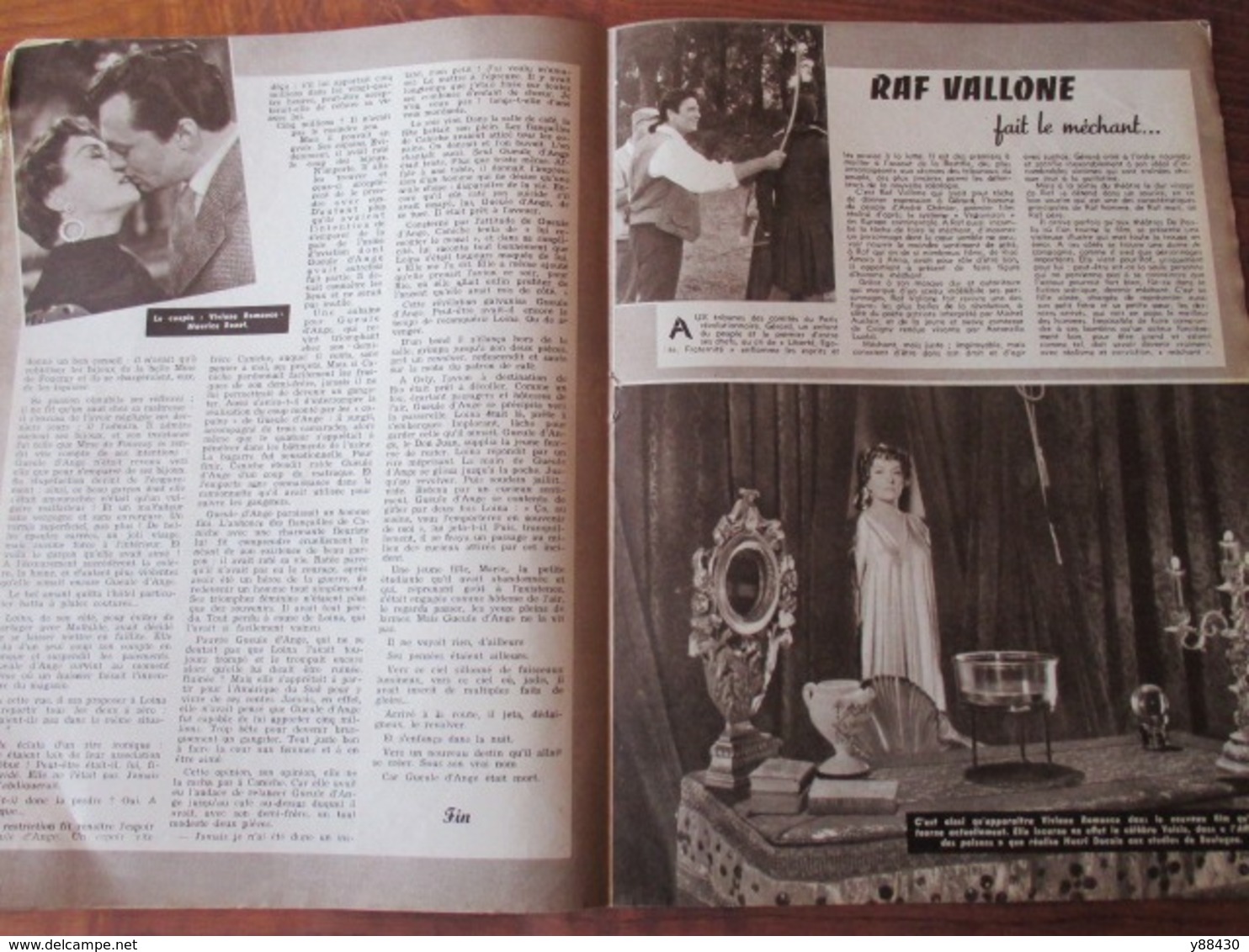 Magazine Photos De 1955  N°86 Du Film  GUEULE D'ANGE - Amor Film Le Magazine De L'écran -16 Pages - 9 Photos - Films