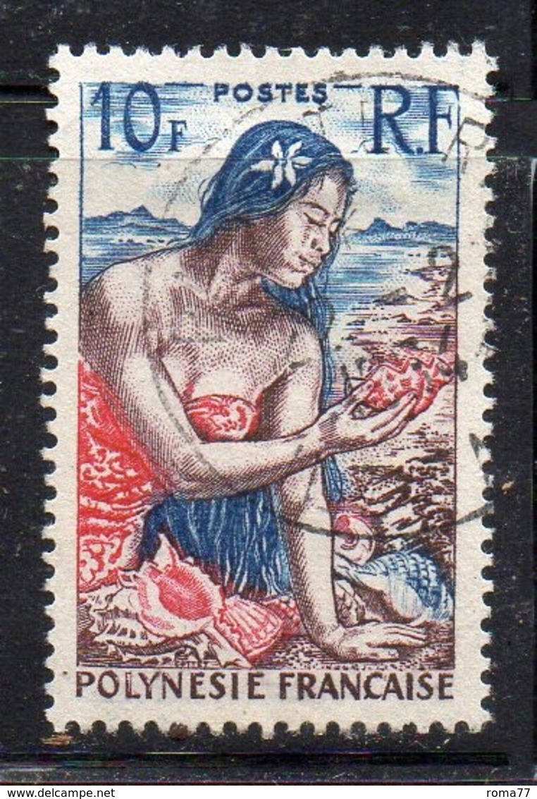 APR899 - POLINESIA 1958 , Yvert N. 9  (2380A)  Usato - Gebraucht