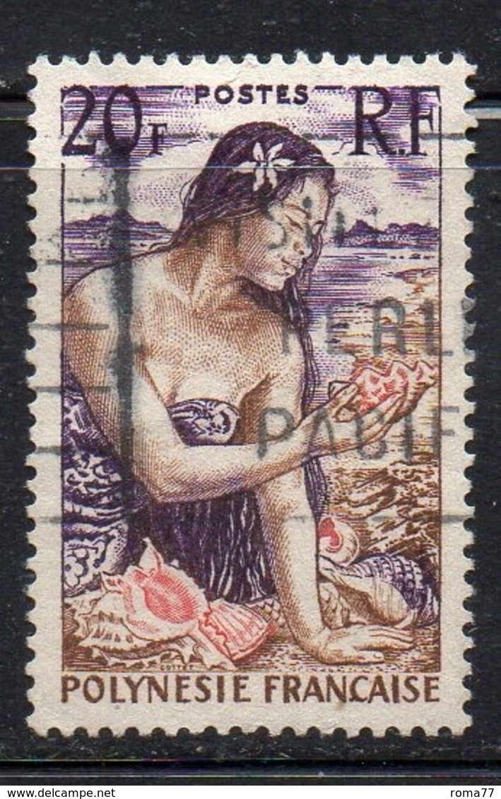 APR900 - POLINESIA 1958 , Yvert N. 11  (2380A)  Usato - Usati