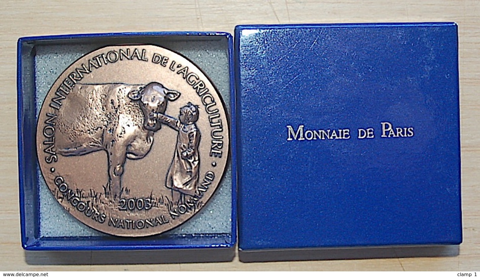 MEDAILLE BRONZE CONCOURS GENERAL AGRICOLE 2003 CONCOURS NATIONAL NORMAND   * MONNAIE DE PARIS - Autres & Non Classés