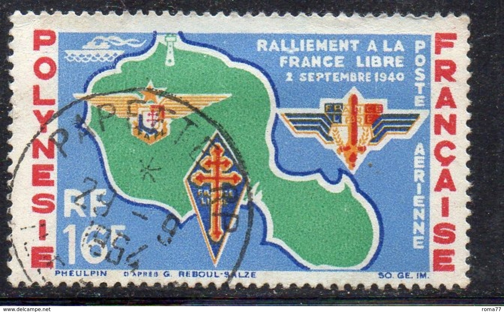 APR1347 - POLINESIA 1964 , Posta Aerea Yvert N. 8  (2380A)  Usato - Usati