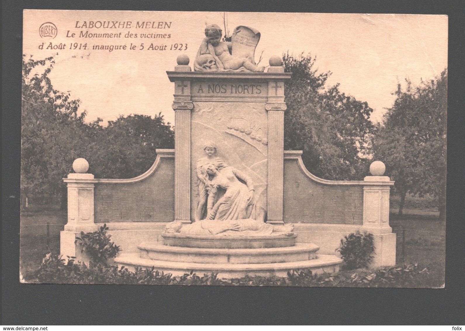 Melen / Labouxhe-Melen - Le Monument Des Victimes D'Août 1914, Inauguré Le 5 Août 1923 - Soumagne