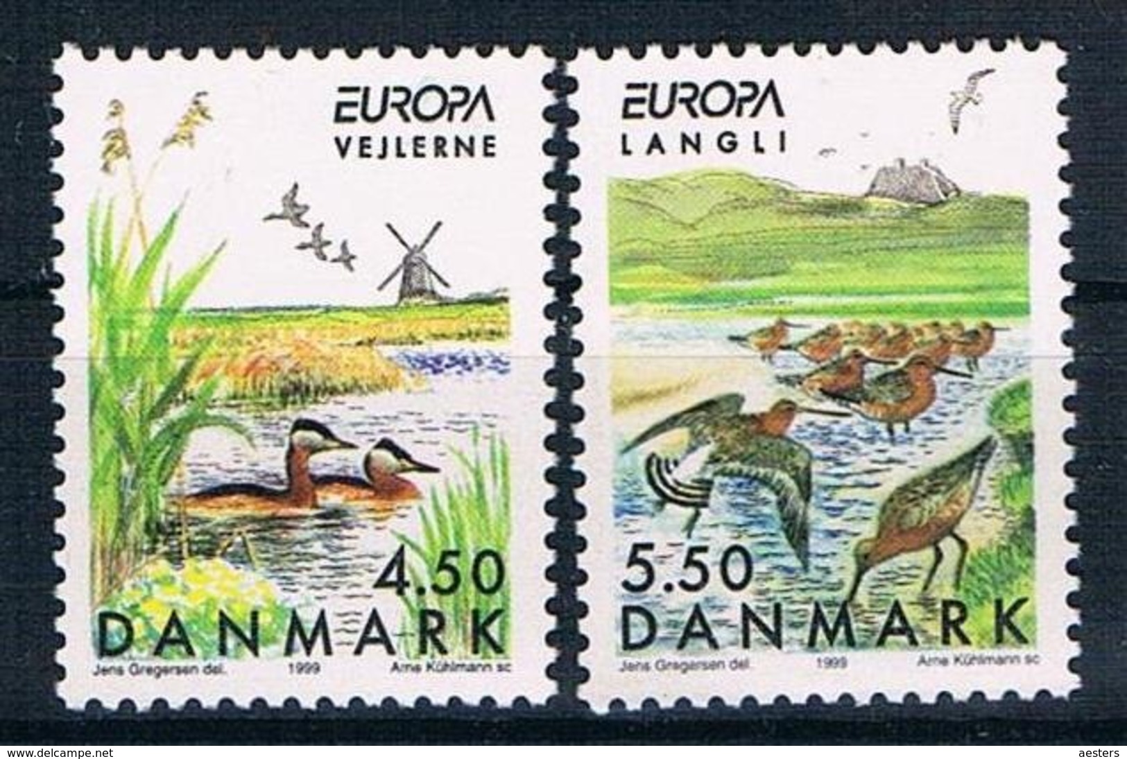 Denmark 1999; Europa Cept (Birds), Michel 1211-1212.** (MNH) - 1999