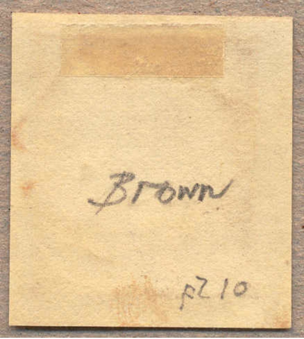 O 1840, 1 D., Black, Used With M/s In BROWN, Tied To Piece, Plate 10, Letters I - F, Very Wide And Even Margins, Exceedi - Andere & Zonder Classificatie