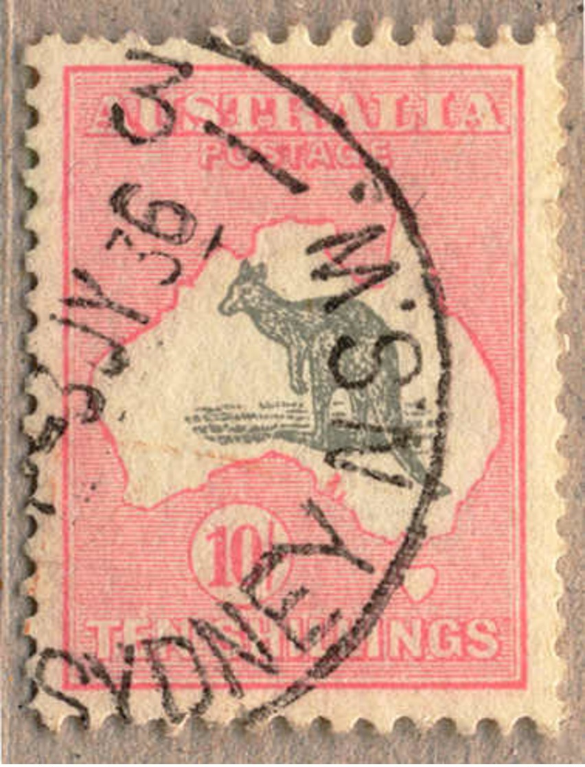O 1932, 10 S., Grey And Pink, Used SYDNEY, Die II, Very Fresh And Attractive, Very Well Centred, VF-XF!. Estimate 180€. - Sonstige & Ohne Zuordnung