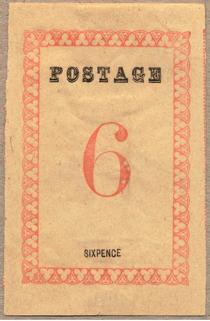 (*) 1886, British Consularmail, 6 D., Rose, Without Stops After POSTAGE (29 1/2 Mm Long) And Value, Missing HANDSTAMP, M - Autres & Non Classés