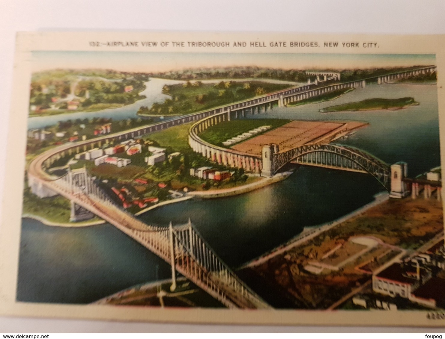 CPA NEW YORK TRIBOROUGH AND HELL GATE  BRIDGE - Ponts & Tunnels