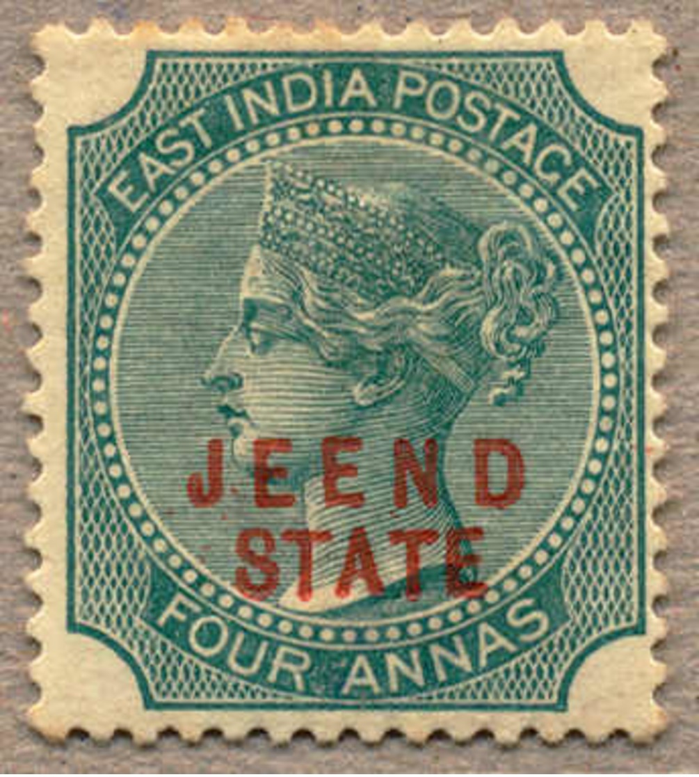 * 1885, 4 A., Green, JEEND, MH, Type 2, Very Fine And Fresh Appearance, F-VF!. Estimate 360€. - Sonstige & Ohne Zuordnung